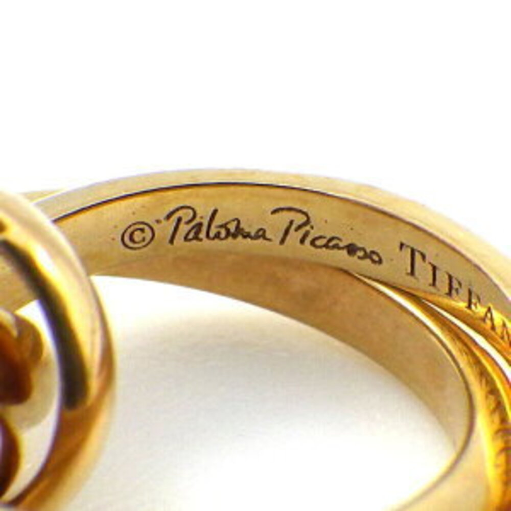 Tiffany Co Palomas Melody Double Circle Necklace Gold - Picture 6 of 10